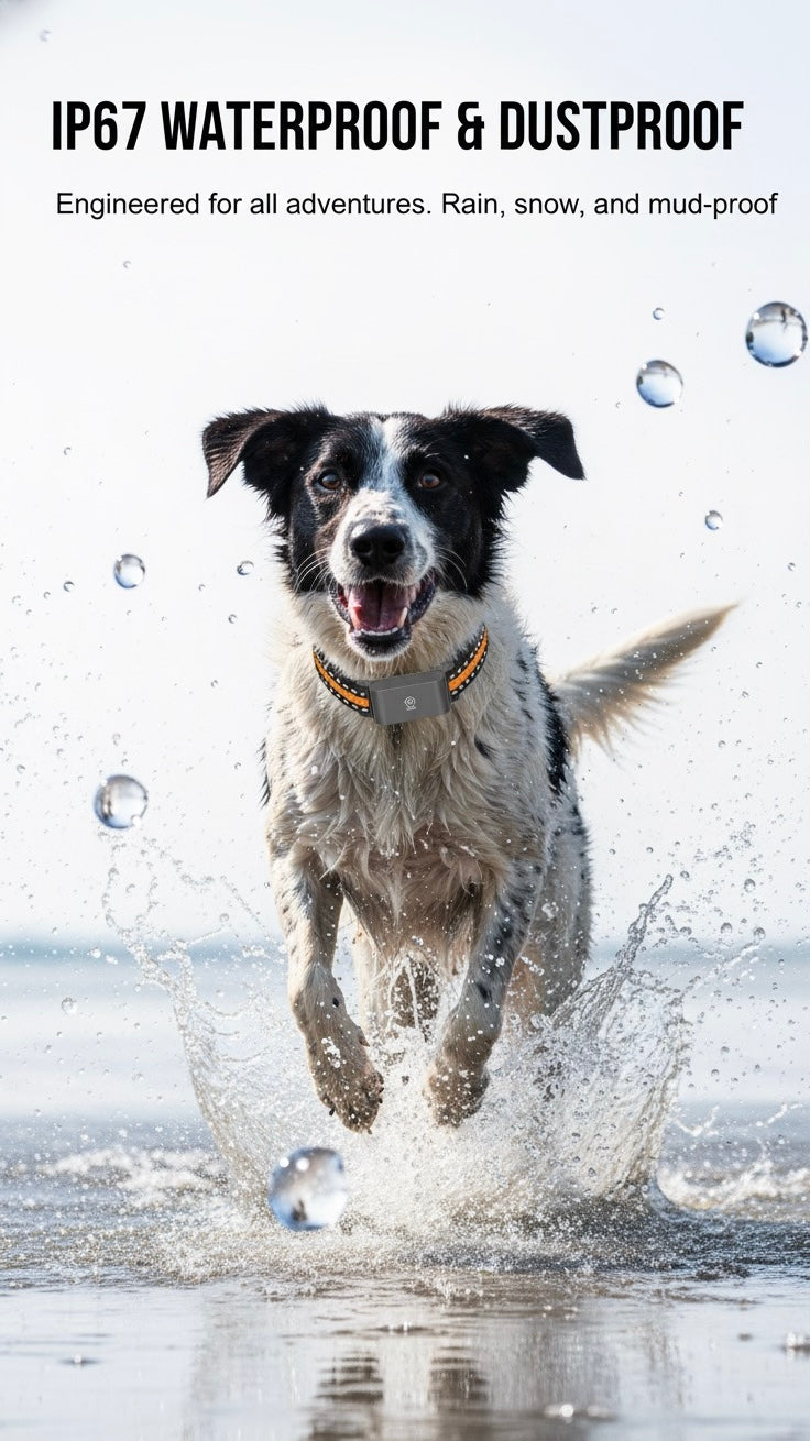 SPYPAW | 4G GPS Tracker Collar - IP67 Waterproof Pet Locator
