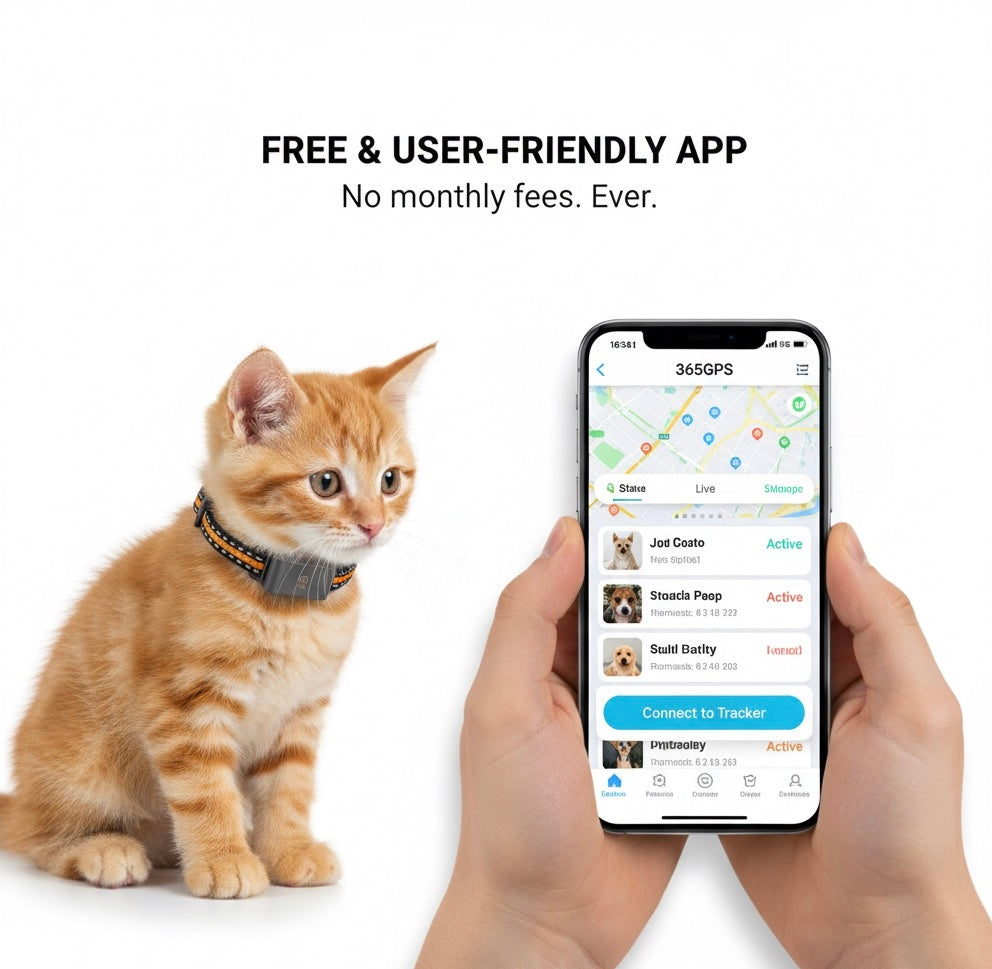 SPYPAW | 4G GPS Tracker Collar - IP67 Waterproof Pet Locator